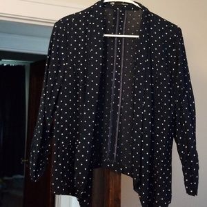 Set of 2 3/4 length sleeved open blazer